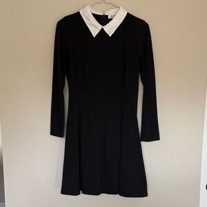 Aphratti Black & White Peter Pan Dress